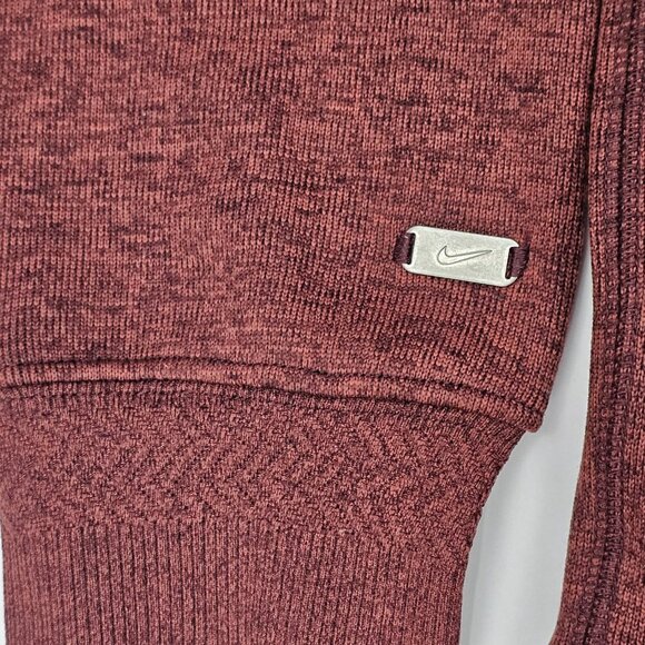 Nike Dri Fit Men's Burgundy 1/4 Zip Hooded Long Sleeve Pullover Size S NWT - Picture 8 of 15